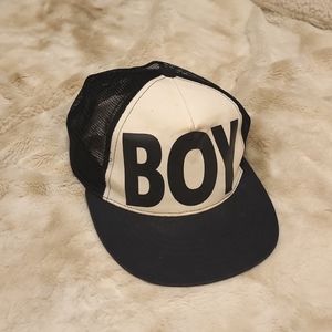 Boy London Mesh Logo Snapback Hat